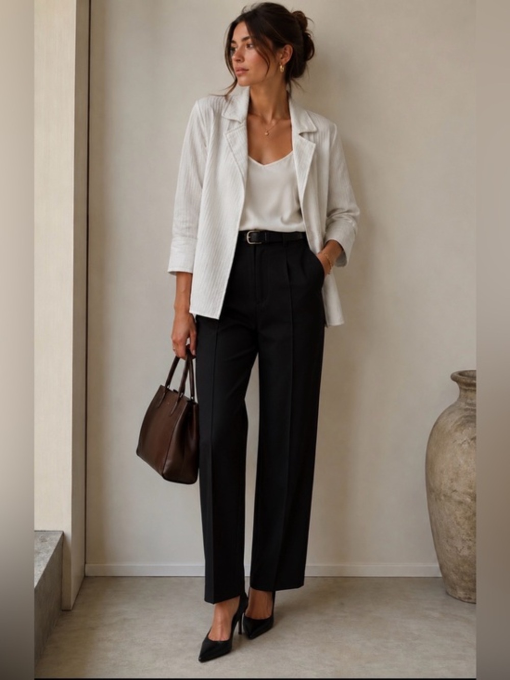 Lafayette 148 New York Silk Blend Textured Open Blazer Sz Small